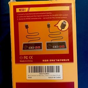 Nintendo NES game controllers.